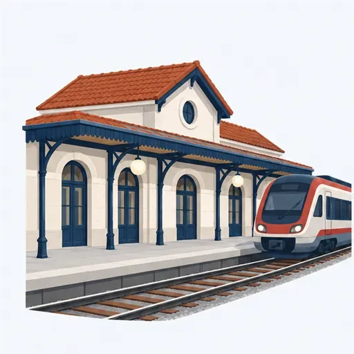 la gare: रेलवे स्टेशन