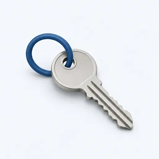 une clé: a key