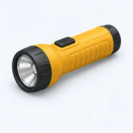 une lampe de poche: a torch