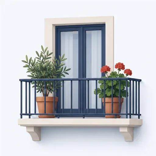 un balcon: a balcony
