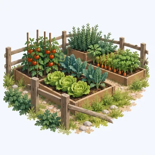 le jardin: garden