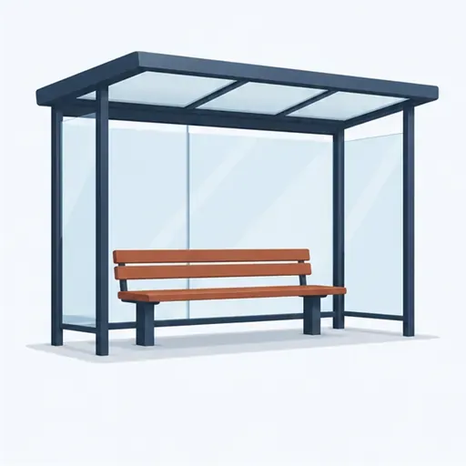 l’arrêt de bus: bus stop