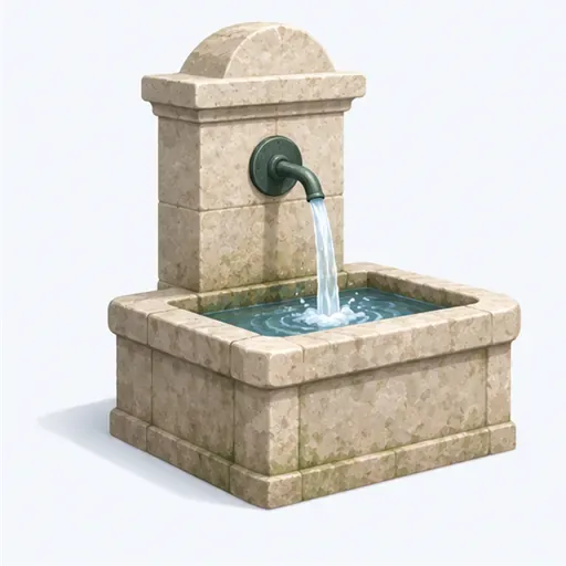 la fontaine: fountain