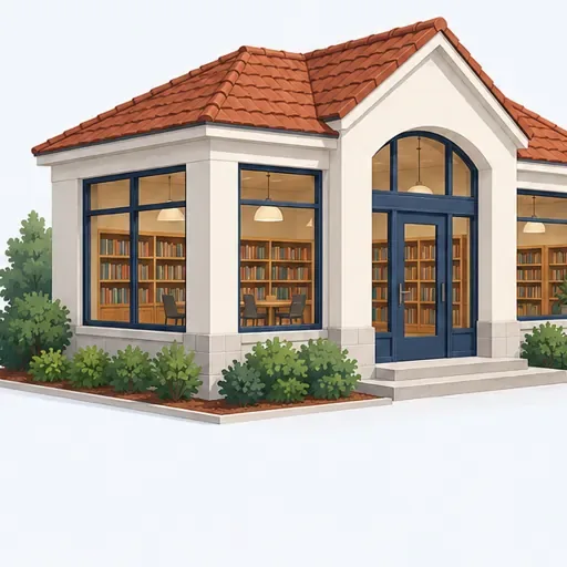 la bibliothèque: library