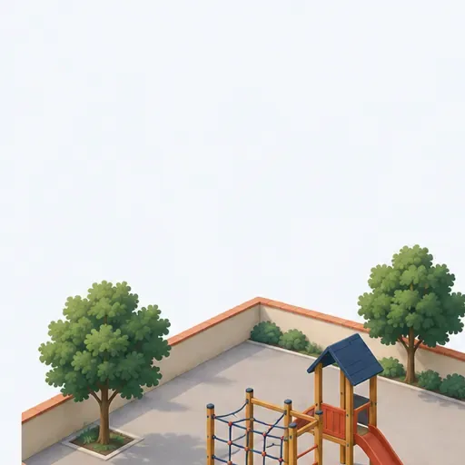 la cour de l’école: school playground