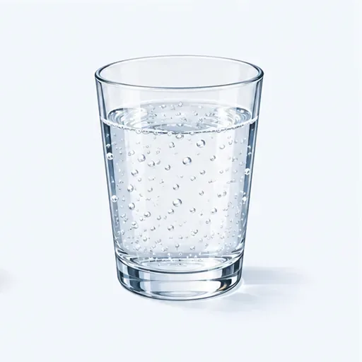 une eau gazeuse: sparkling water