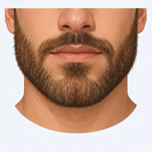 une barbe: una barba