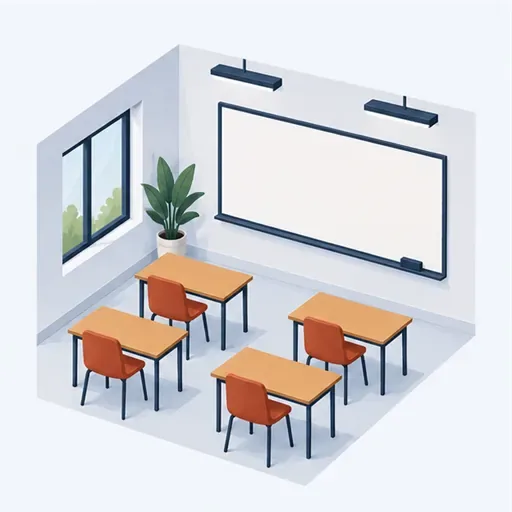 la salle de classe: 教室