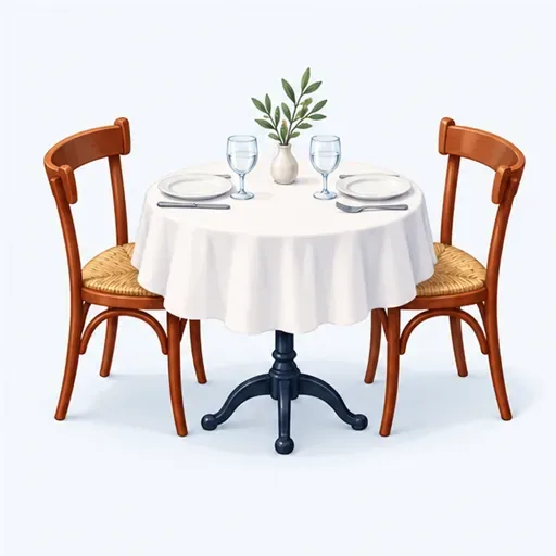 une table pour deux: a table for two