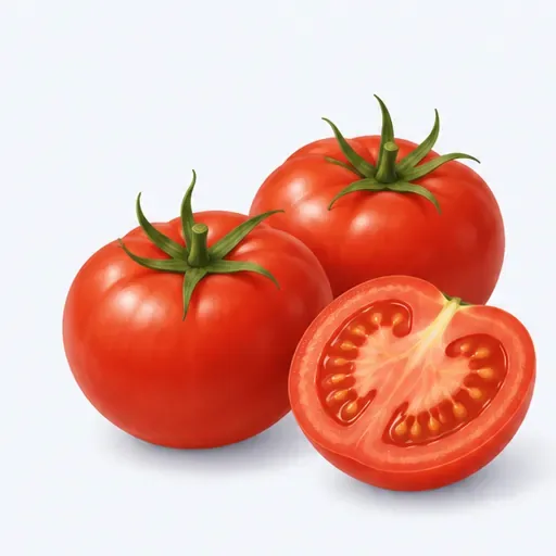 des tomates crues: raw tomatoes