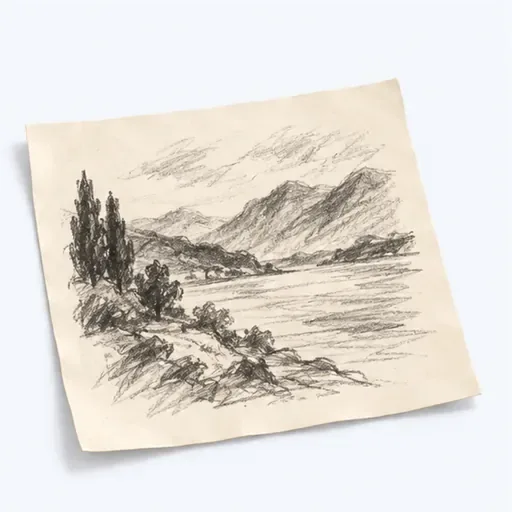 un croquis: a sketch