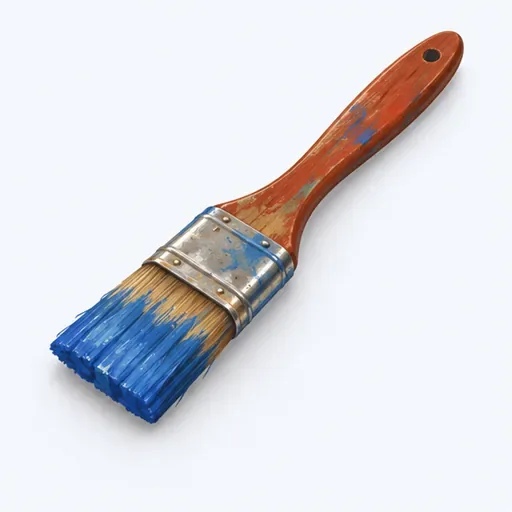 un pinceau: a paintbrush