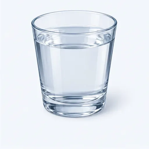un verre d’eau: um copo de água