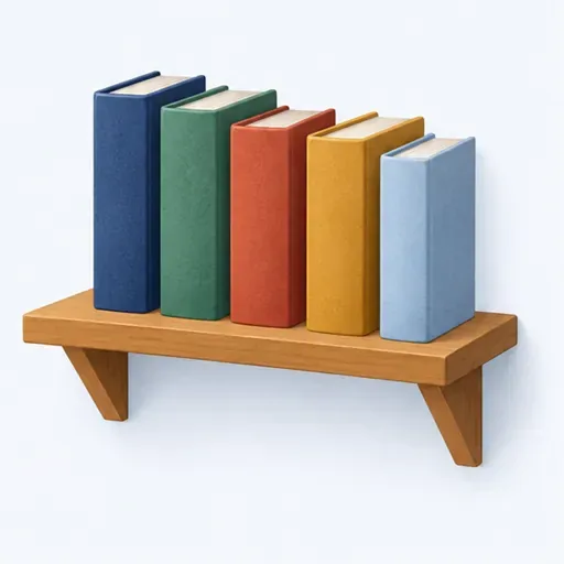 une étagère: shelf