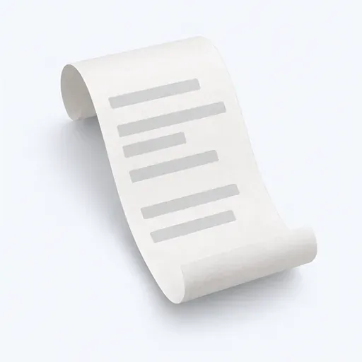 un ticket de caisse: receipt