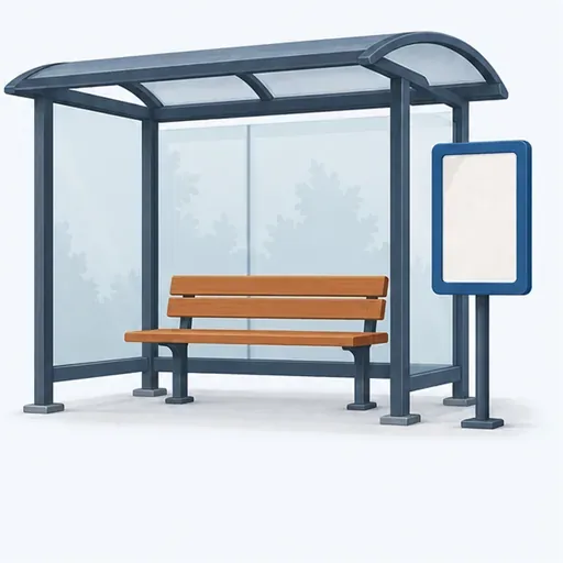 l’arrêt de bus: bus stop