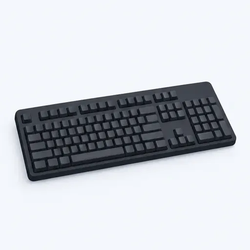 un clavier: a keyboard