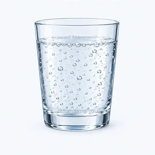 l’eau gazeuse: sparkling water