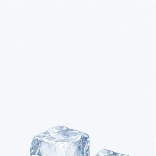 les glaçons: ice cubes