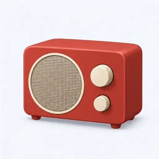 une radio: a radio