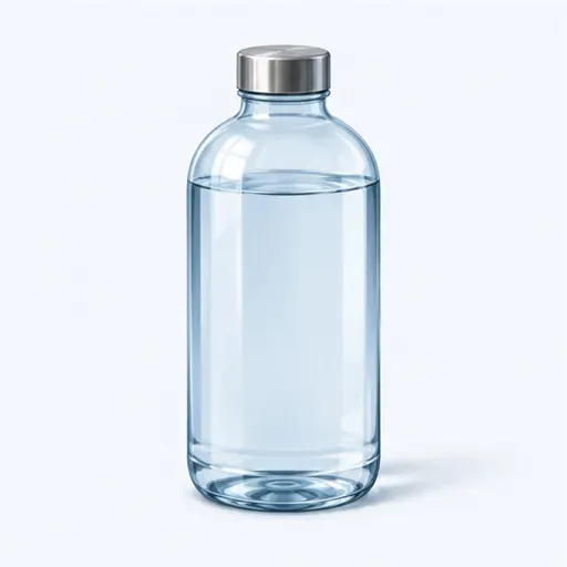 une bouteille d’eau: a bottle of water