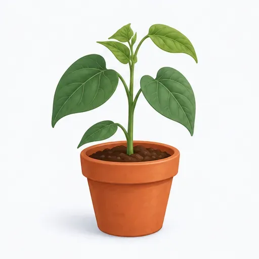 le plant de haricot: bean plant