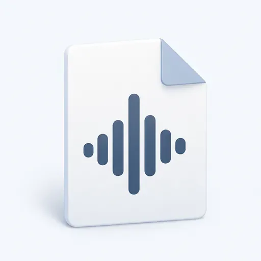 un fichier audio: an audio file