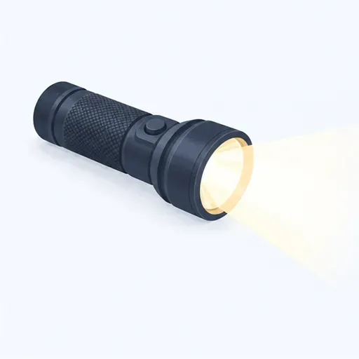 une lampe de poche: a torch