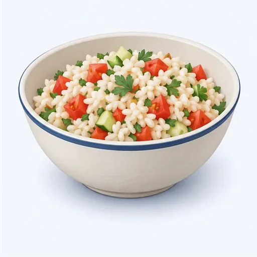 une salade de riz: una ensalada de arroz
