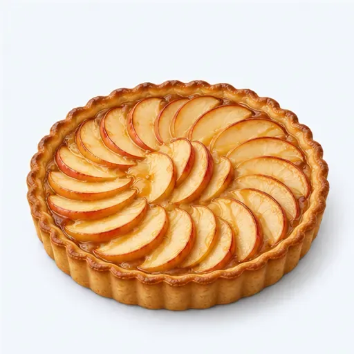 une tarte aux pommes: una tarta de manzana