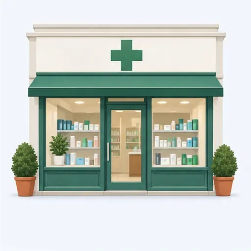 une pharmacie: a pharmacy