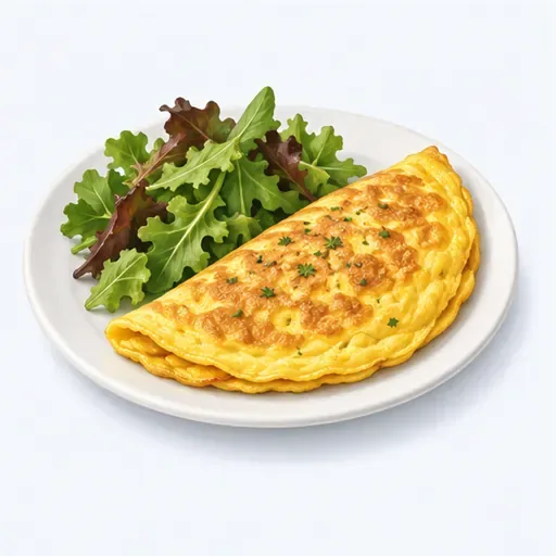 une omelette: an omelette