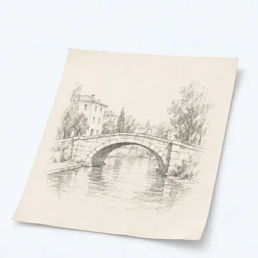 une esquisse: a sketch