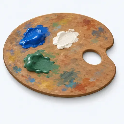 une palette: a palette