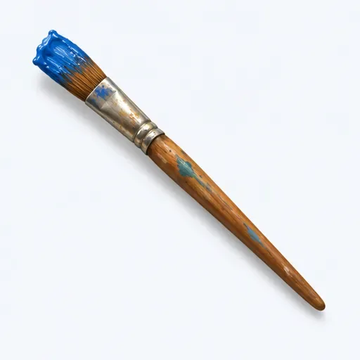 un pinceau: a paintbrush