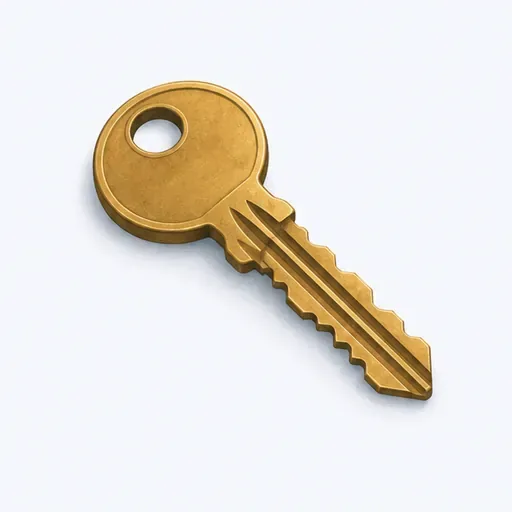 la clé: key