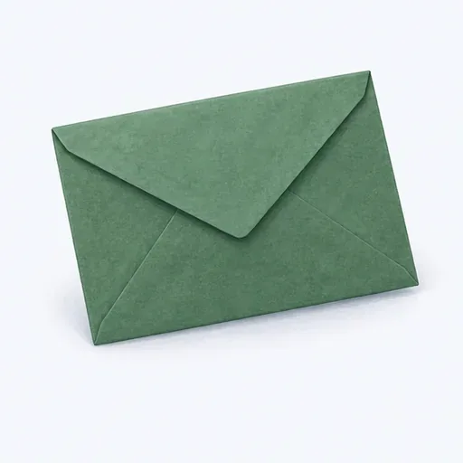 l’enveloppe verte: green envelope