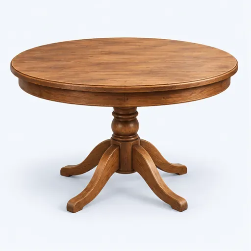 une grande table ronde: a large round table