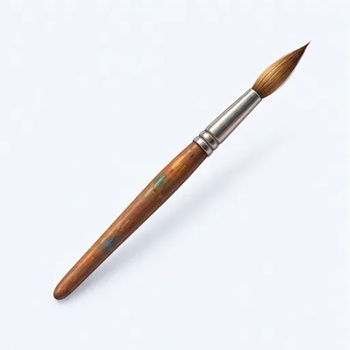 le pinceau: paintbrush