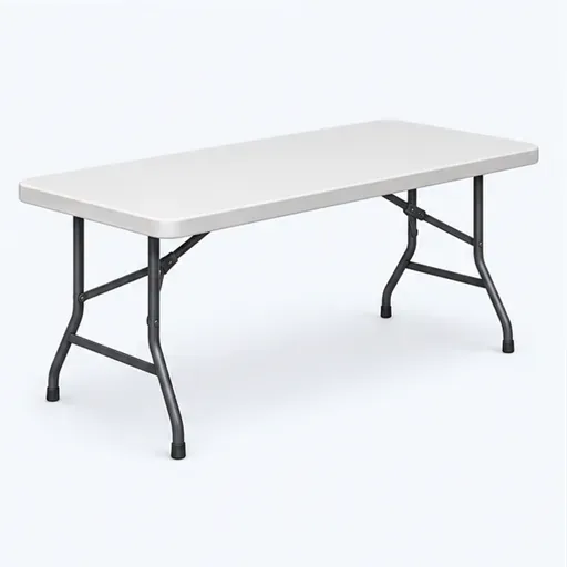 la table pliante: folding table