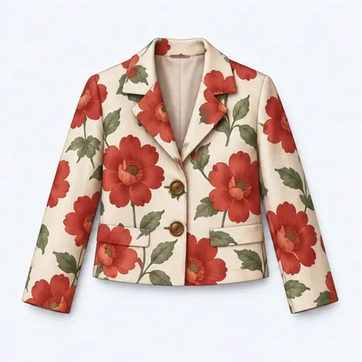 la veste à fleurs: 印花外套