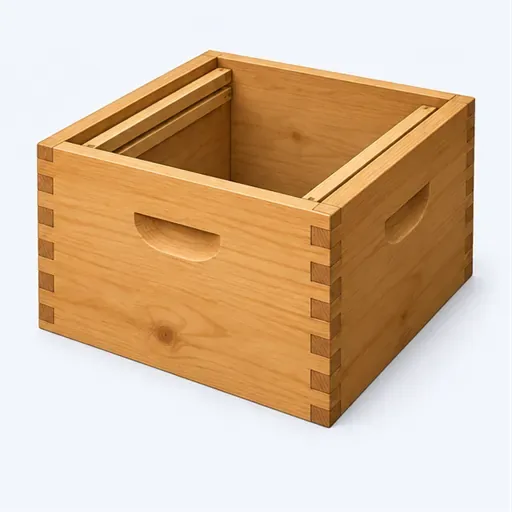 le corps de ruche: brood box