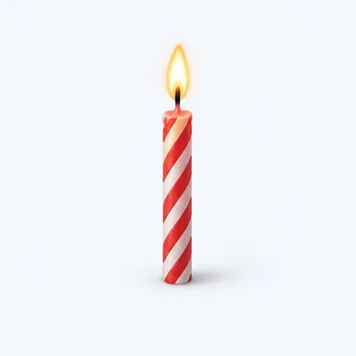une bougie: candle