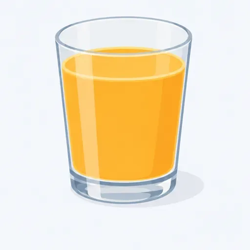 le jus d'orange: orange juice