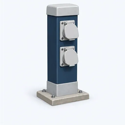 la borne électrique: electricity hook-up