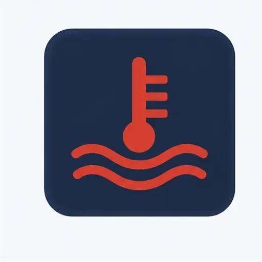 le voyant de température du liquide de refroidissement: coolant-temperature warning light