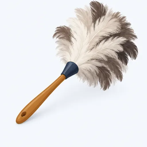 le plumeau: feather duster
