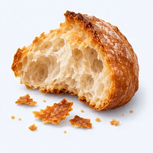 le pain croustillant: crusty bread