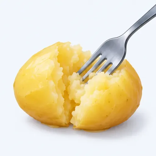la pomme de terre fondante: soft, melting potato