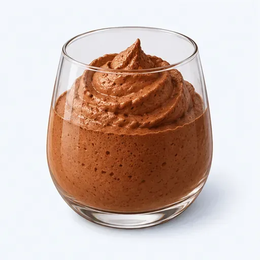 la mousse au chocolat: chocolate mousse
